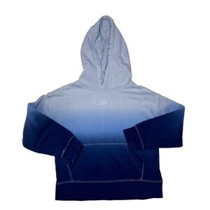 GAP Kids Hoodie Size 6-7 Ombre Blue Gradient Sweatshirt Pullover GUC‎ Classic